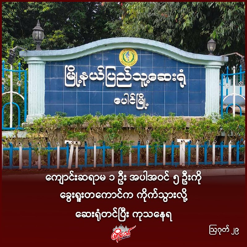 ကျောင်းဆရာမ ၁ ဦး အပါအဝင် ၅ ဦးကို ခွေးရူးတကောင်က ကိုက်သွားလို့ ဆေးရုံတင်ပြီး ကုသနေရ