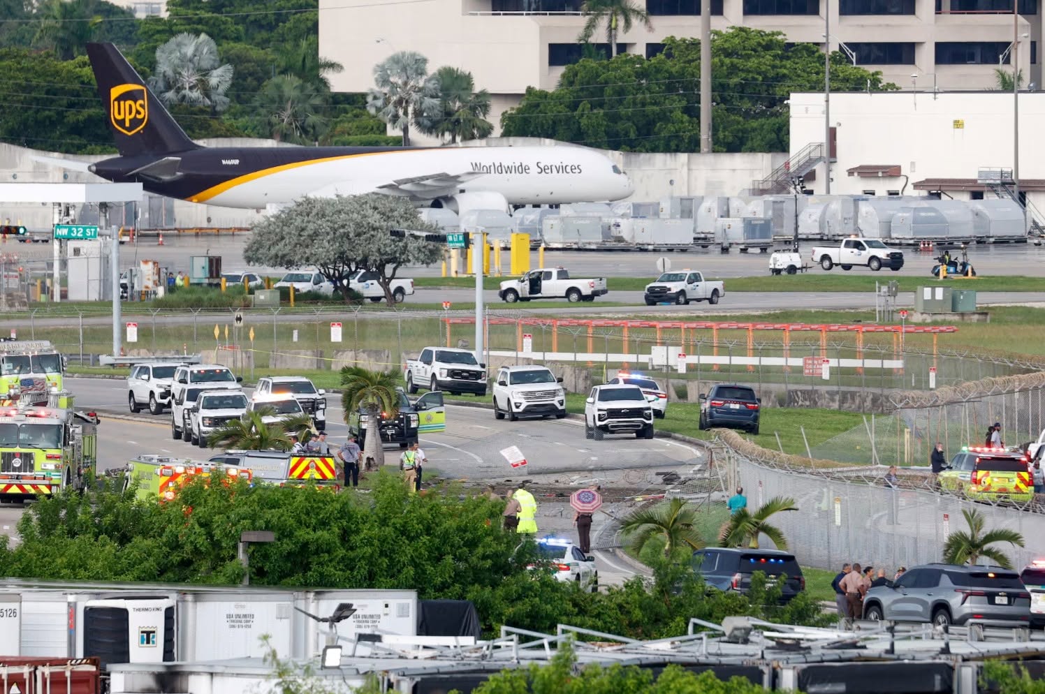 Amazon Prime Air cargo plane crashes at Miami airport, killing at least 5