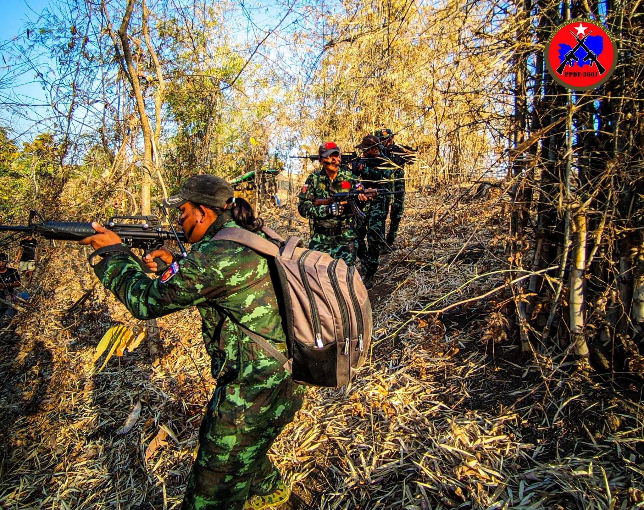 One Officer and 12 Soldiers Killed After Junta Column from Paungde Township Hit by Mine and Friendly Fire