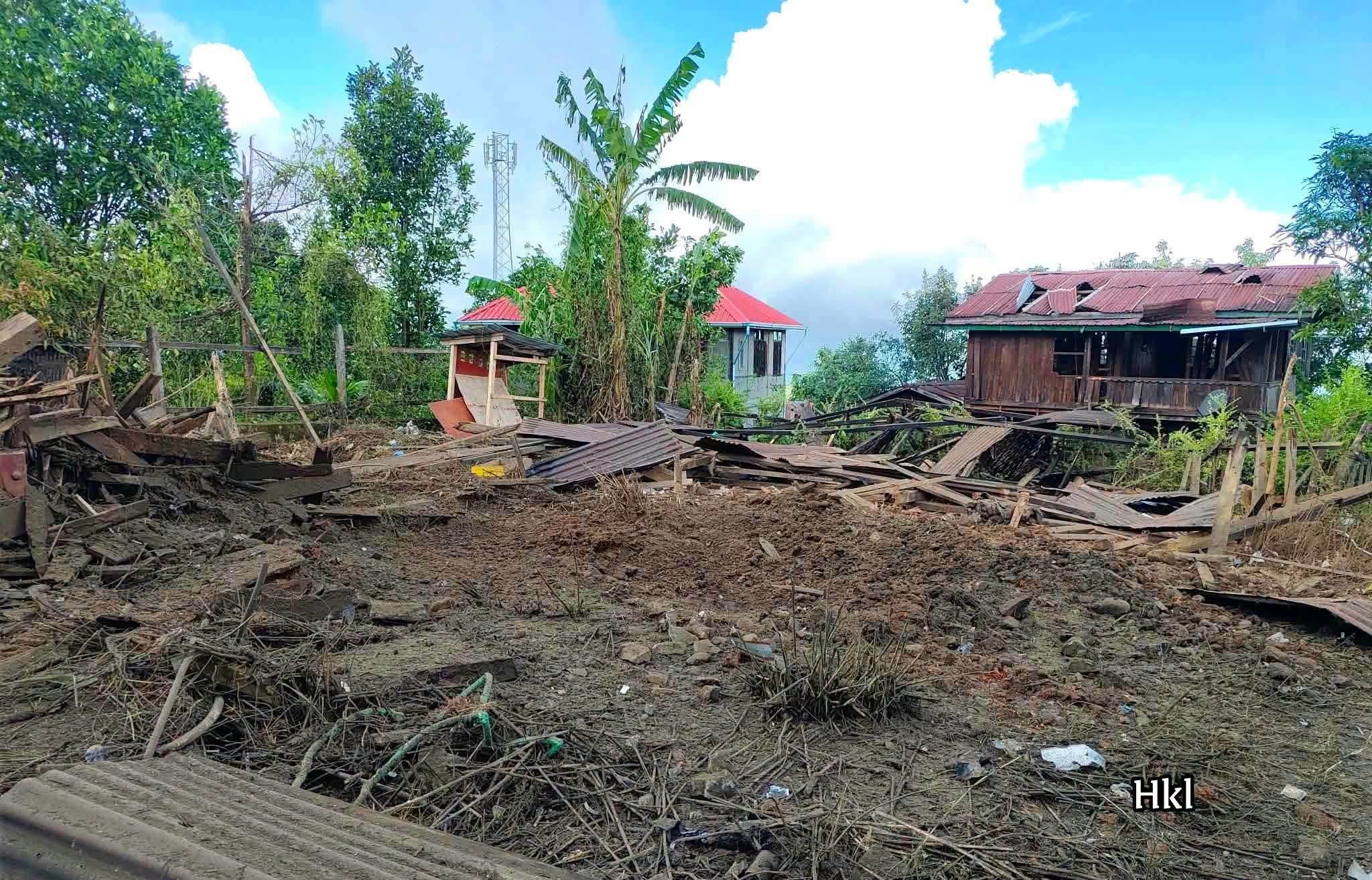 Military junta airstrikes drop 8 bombs on Mindat