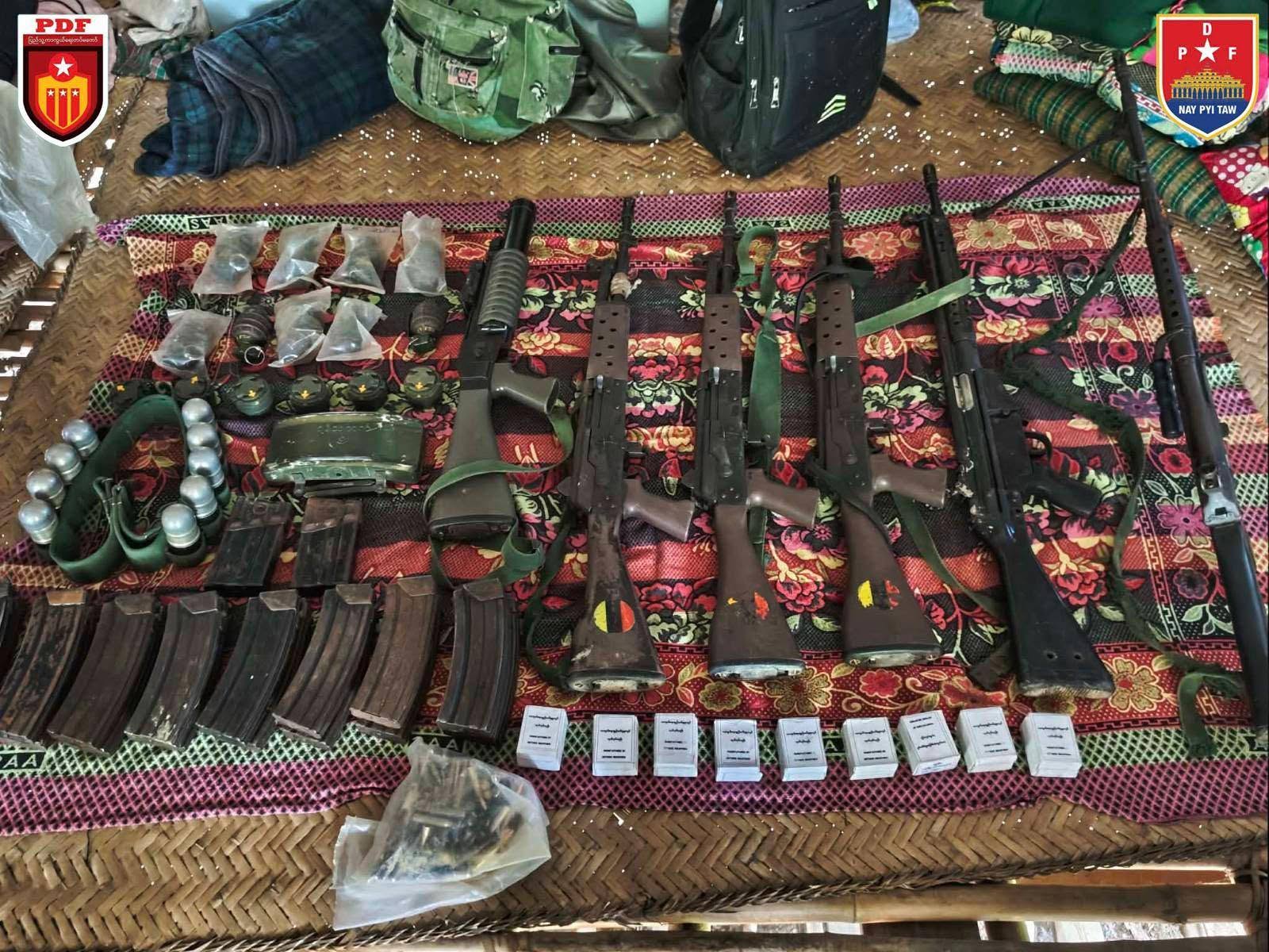 နေပြည်တော် - မကွေး လမ်းပိုင်းပေါ်ရှိ ရဲစခန်းနှင့် စစ်ဆေးရေးဂိတ်တို့ကို သိမ်းပိုက်နိုင်ခဲ့ပြီး ဗိုလ်မှူးအဆင့် အပါအဝင် (၉)ဦး သေဆုံး