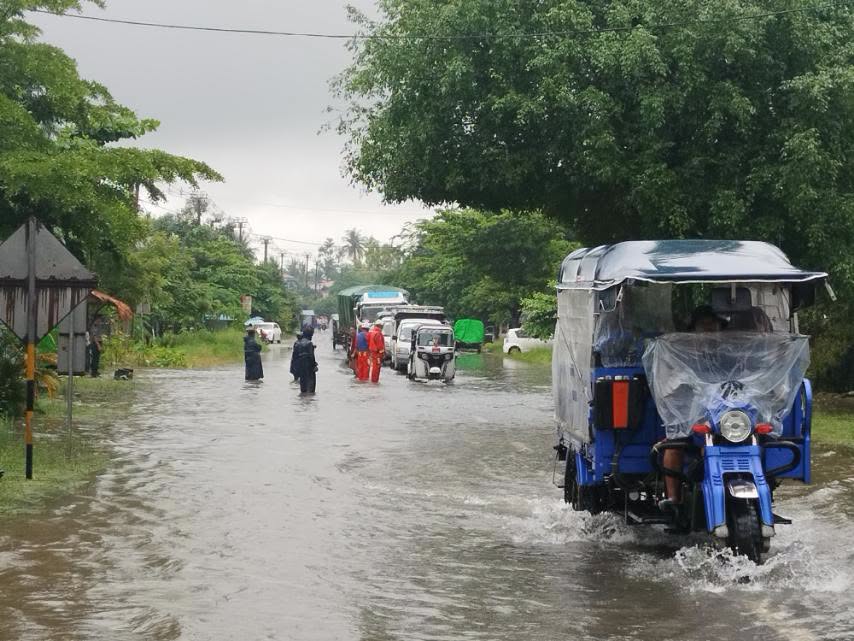 မုတ်သုံလေ အားကောင်းမှုကြောင့် တစ်နိုင်ငံလုံးမှာ မိုးဆက်တိုက် ရွာသွန်းနိုင်ပြီး မြို့ကြီးအချို့မှာလည်း မြစ်ရေဟာ စိုးရိမ်ရေမှတ် ကျော်လွန်နေ