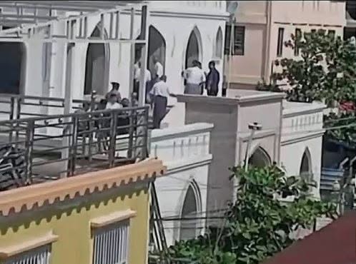 Mandalay Mosque Under Construction Sealed Off, Section 144 Imposed Barring All Entry