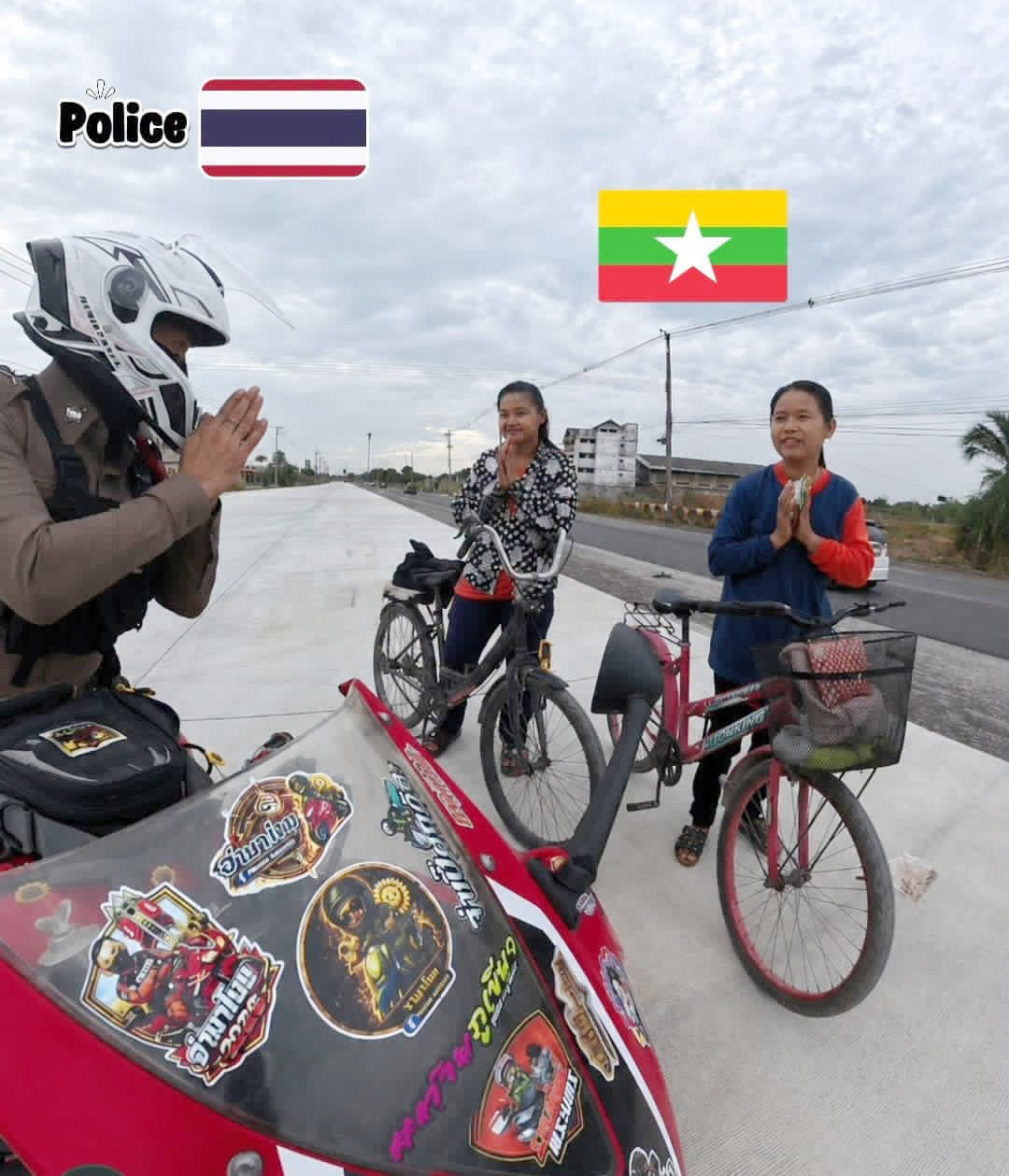 ထိုင်းရောက် ရွှေ့ပြောင်း မြန်မာတွေကို ကူညီပေးတဲ့ ထိုင်းရဲ အွန်လိုင်းမှာ နာမည်ကြီးနေ
